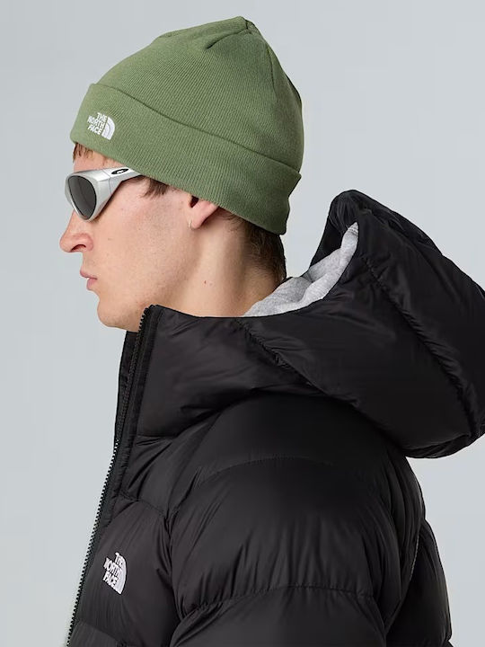 Norm Shallow Beanie Unisex Σκούφος Πλεκτός σε Πράσινο χρώμα