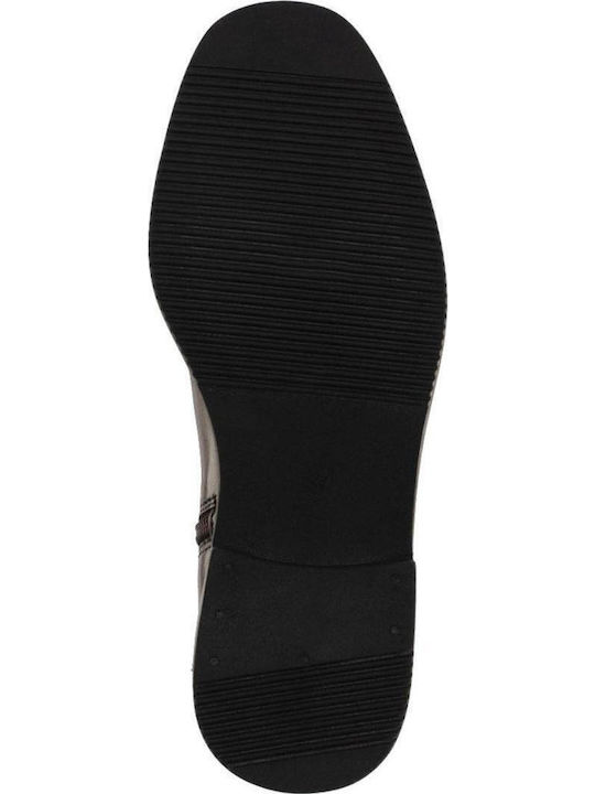 Leder Damenstiefel Tabac Braun