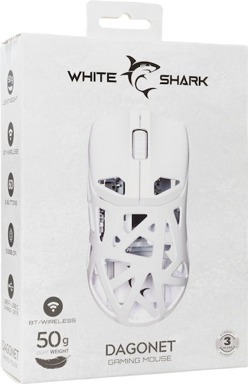 White Shark GM-5019 Dagonet Wireless RGB Gaming Mouse 24000 DPI White