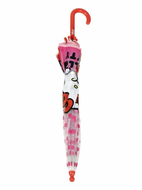 Hello Kitty Umbrelă pentru copii Baston Roz cu diametrul de 45cm.