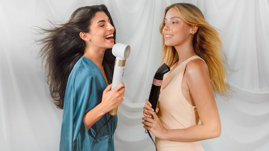 Cecotec Bamba Ceramiccare Ceramic Electric Brush with Air & Rotating Head for Straightening and Curls 1400W