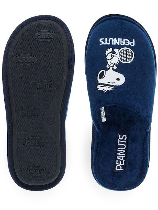 Peanuts Men's Slipper Blue