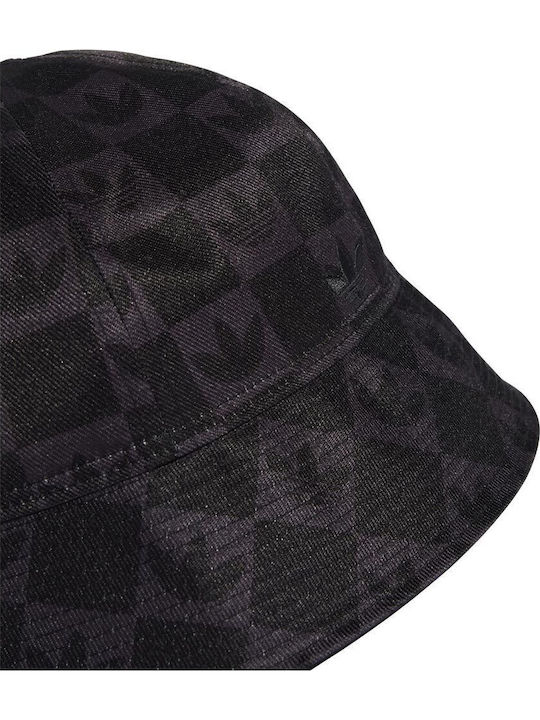 adidas Monogram Bucket Hat Υφασμάτινo Ανδρικό Καπέλο Στυλ Bucket Μαύρο
