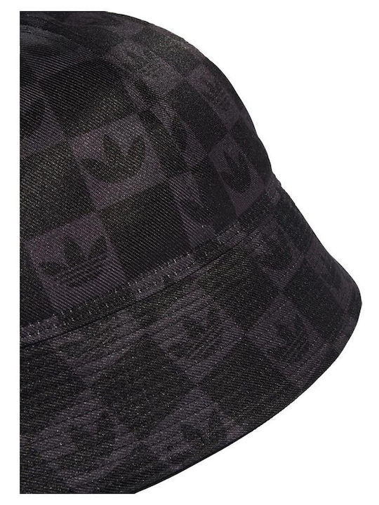 adidas Monogram Bucket Hat Υφασμάτινo Ανδρικό Καπέλο Στυλ Bucket Μαύρο