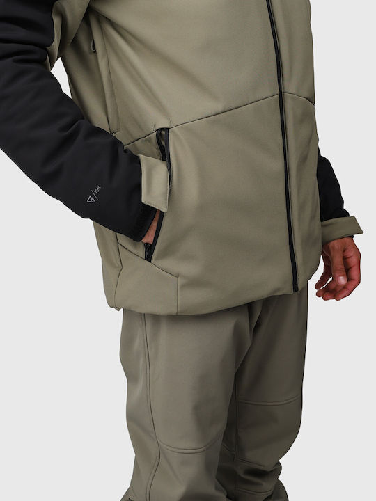 Brunotti Mattaki 2521180043-6555 Men's Soft Shell Ski & Snowboard Jacket Green