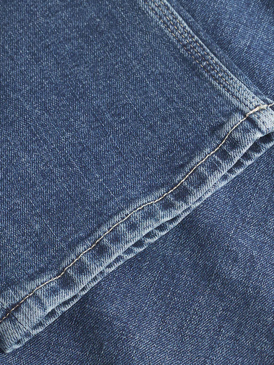 Men's Jeans Pants with Loose Tapered Fit Blue
