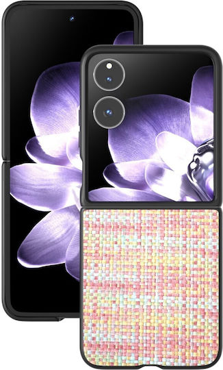 Plaid Texture Book Plastic Pink (Xiaomi Mix Flip)