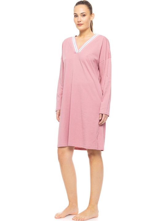 Pink Label Winter Women's Nightdress Petit Rose