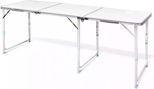 Verk Group Table for Camping Foldable in Case 180x60cm Beige