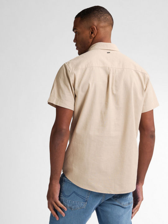 Short-sleeved Shirt Beige