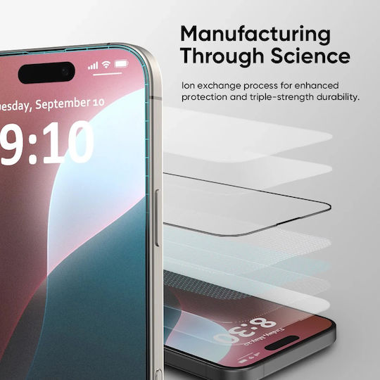 ANANK 3D Закалено стъкло Черен (iPhone 17 / 17 Pro / 16 Pro)