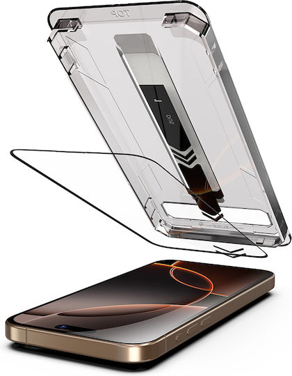 Techsuit Gehärtetes Glas Schwarz (iPhone 17 / 17 Pro / 16 Pro)