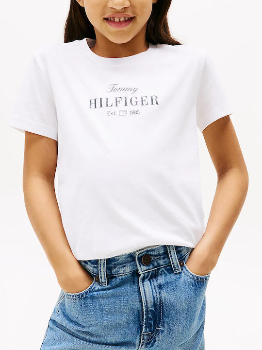 Kids Short-Sleeved White Blouse
