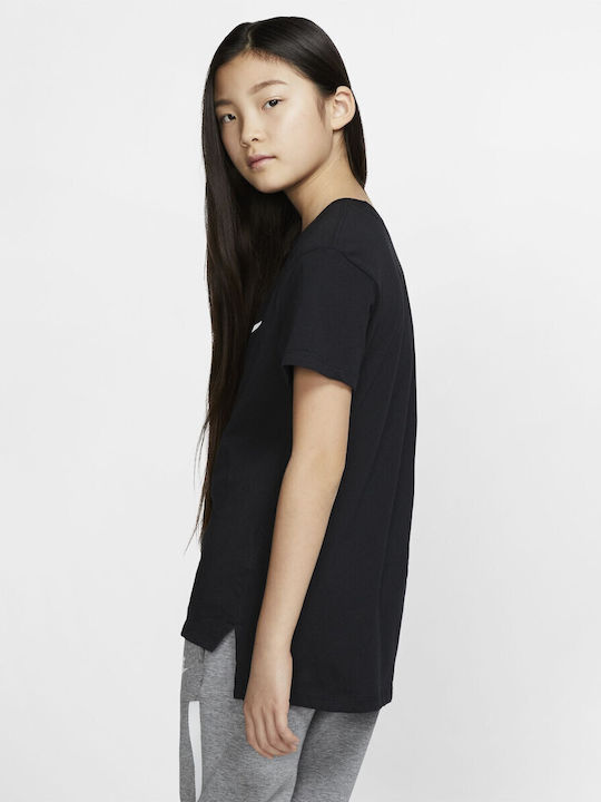 Παιδικό T-shirt Μαύρο SPORTSWEAR