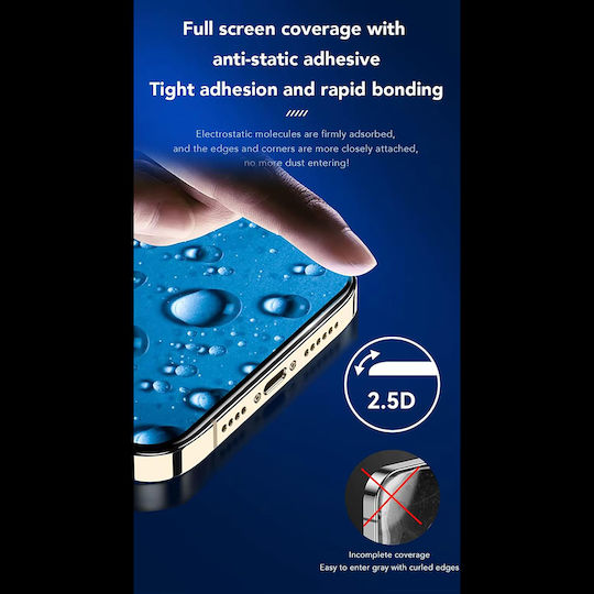 Anank 2.5d Vollflächiges Gehärtetes Glas Displayschutzfolie Für iPhone 17 Pro Max Schwarz