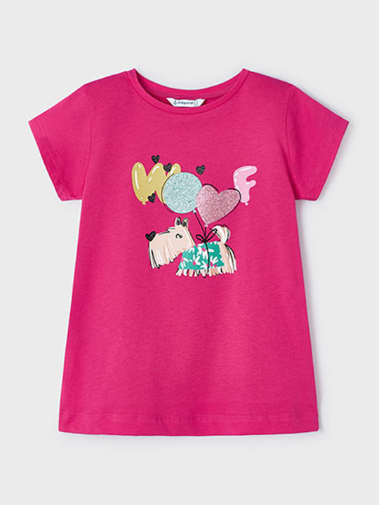 Παιδικό T-shirt Φούξια Woof