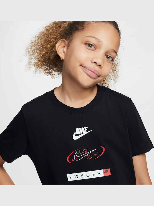 Kids' T-shirt Black Sportswear