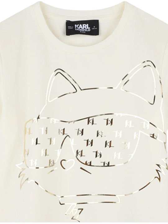 Kinder-T-Shirt Ivory, Beige