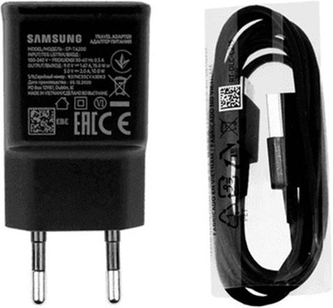Samsung USB 2.0 Cable USB-C male - USB-A 15W Black 1.5m (EP-TA200EBE) Bulk