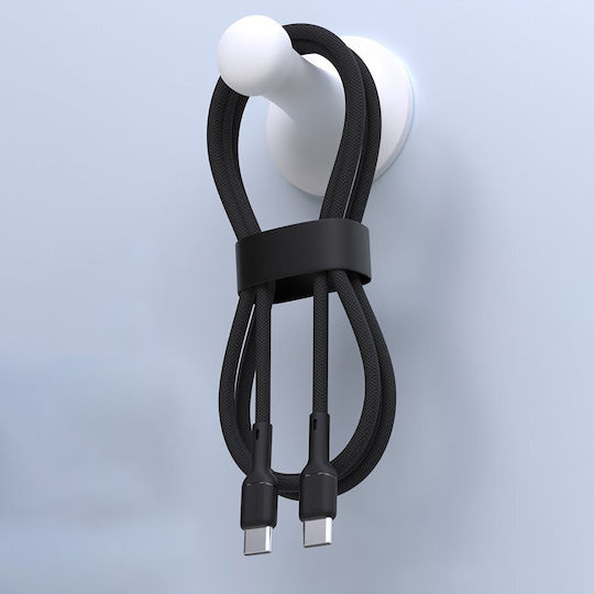 Dudao USB 2.0 Kabel USB-C Männlich - USB-C 65W PD Schwarzes 2m