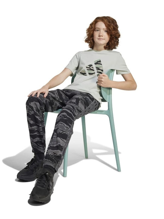 Παιδικό T-shirt Γκρι Camo Graphic