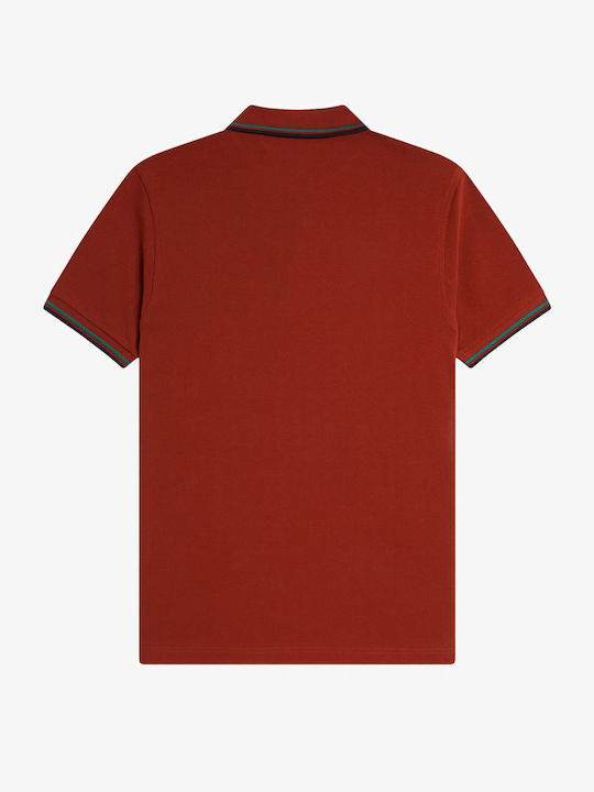 Twin Tipped Polo T-shirt Burned Red M3600-Z62