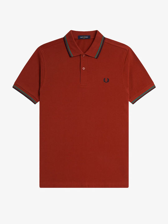 Twin Tipped Polo T-shirt Burned Red M3600-Z62