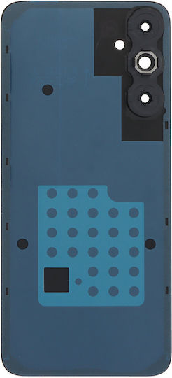 Battery Cover Battery Door + Battery Door Adhesive + Back Camera Lens Bezel Black for Galaxy A05s
