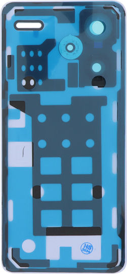 Batterieabdeckung Battery Door + Battery Door Adhesive + Back Camera Lens Bezel Lila für Xiaomi Redmi Note 13 Pro+ 5G
