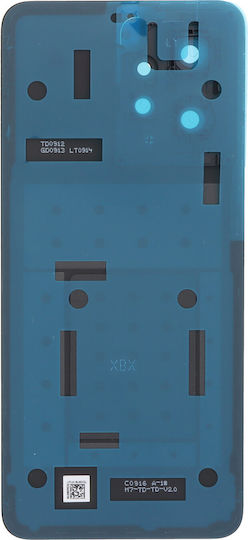 Batterieabdeckung Battery Door + Battery Door Adhesive + Back Camera Lens Bezel Gray für Xiaomi Redmi Note 12 4G