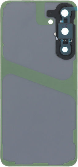 Batterieabdeckung Battery Door + Battery Door Adhesive + Back Camera Lens Bezel Gray für Samsung Galaxy S24+