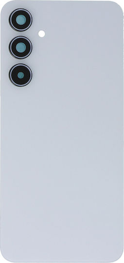 Battery Cover Battery Door + Battery Door Adhesive + Back Camera Lens Bezel Blue for Galaxy A35