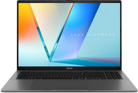 Asus Vivobook S16 16" IPS OLED FHD+ (Snapdragon-X X1-26-100/16GB/1TB SSD/W11 Startseite) Matte Gray (US Tastatur)