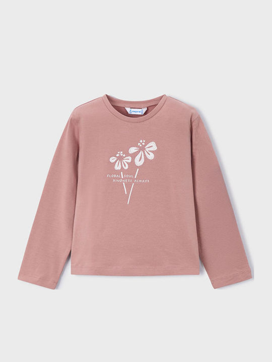 Kids' Shirt Long Sleeve Soft Pink Basic