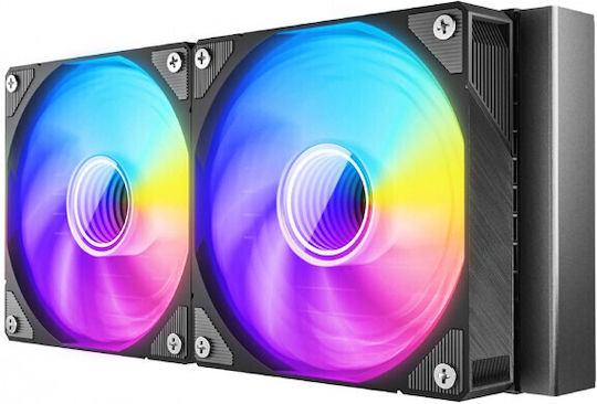 Azza Pyramid 240 Water Cooling System AIO CPU with 2 120mm Fans and ARGB Lighting