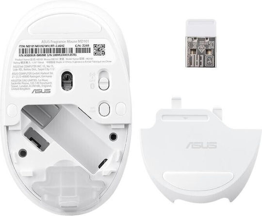 Asus Fragrance MD101 Wireless Mouse Alb