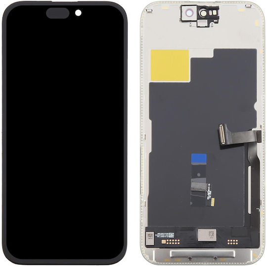 O ecran OLED Jk Hard cu Mecanism Tactil pentru Apple iPhone 15 Pro (Negru)