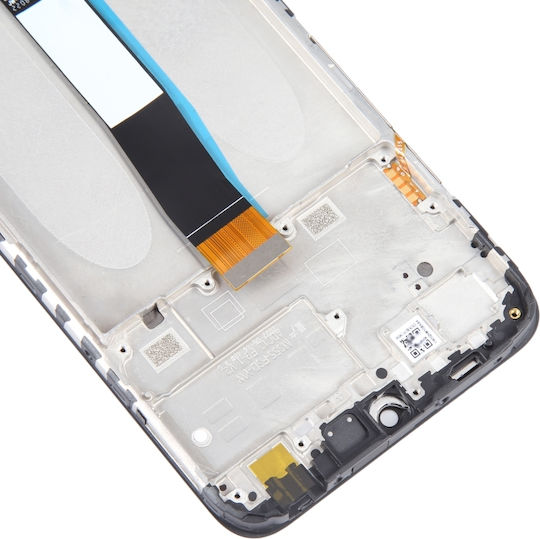 Οθόνη mit Touch-Mechanismus und Rahmen für Xiaomi Redmi 10C (Schwarz)