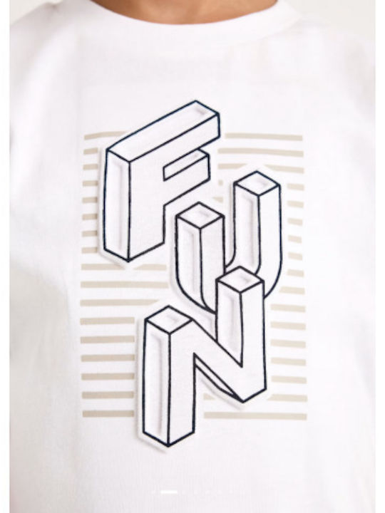 Tricou pentru copii Alb Fun