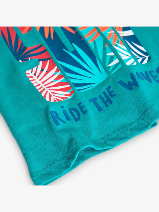 Παιδικό T-shirt Πετρόλ