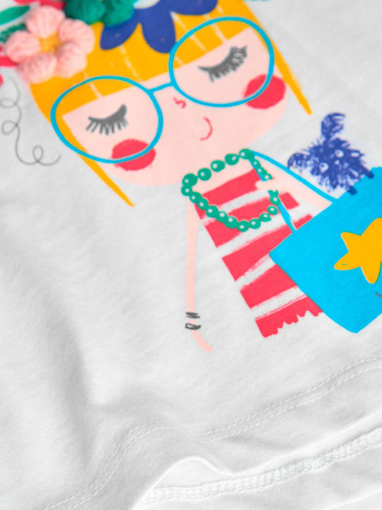 Kids Top Short-sleeved White