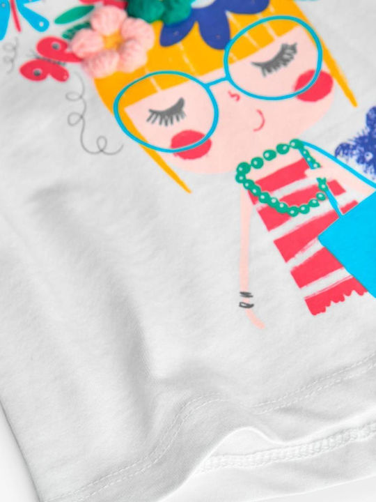 Kids Top Short-sleeved White