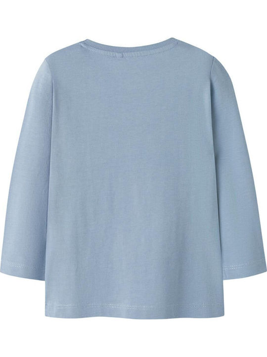 Kids Long-Sleeved Light Blue Blouse