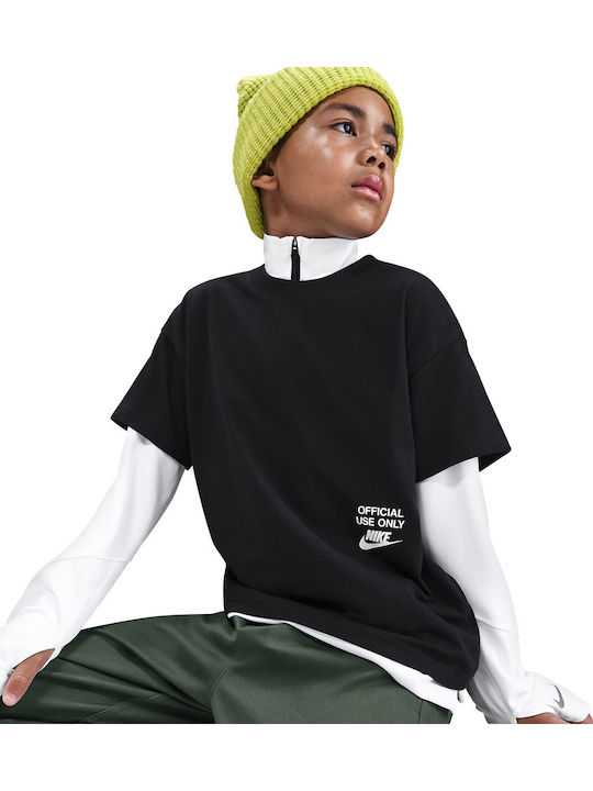 Παιδικό T-shirt Μαύρο Sportswear