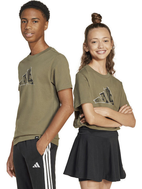 Παιδικό T-shirt Χακί Performance