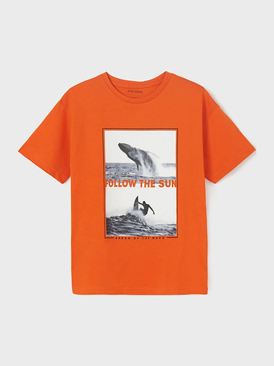 Kids' T-shirt Orange Follow The Sun