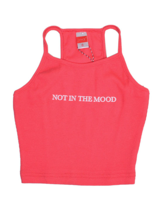 Παιδικό Crop Top Αμάνικο Coral Mood