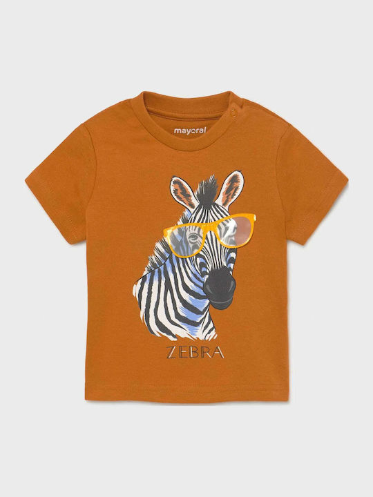 Παιδικό T-shirt Καφέ Play Zebra