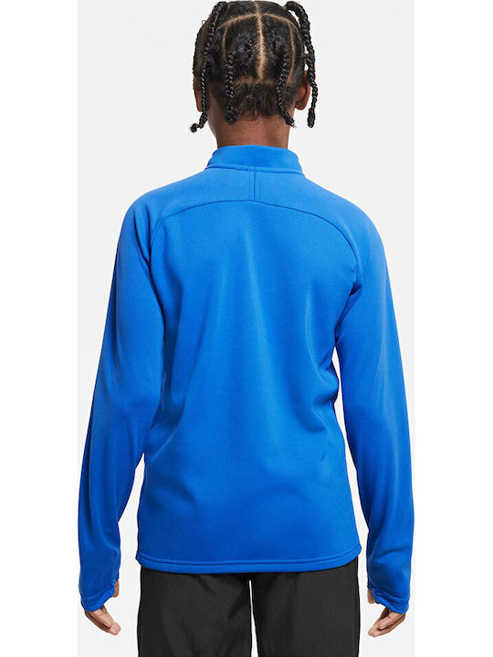 Kinderhemd Dri-Fit Langarm Blau Academy