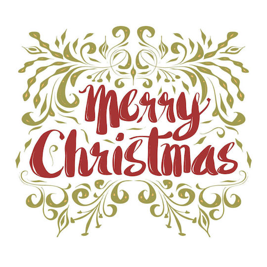 Autocolant Merry Christmas Color 65x65